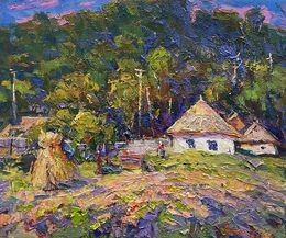 Gemälde, Relaxing in the garden, Oksana Ivanyuk
