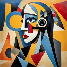 Print, Cubist Reverie: The Geometric Muse., Sephora Venites
