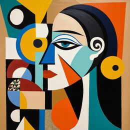 Print, Geometric Muse: A Fragmented Harmony., Sephora Venites