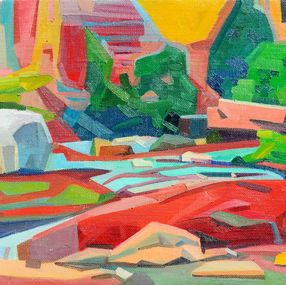 Peinture, Série : Les monts Taihang - Tableau No 9, Zhen Hao He
