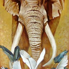 Gemälde, Elephant, Goncharenko Sergiy & Vira