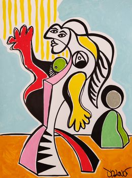 Fine Art Drawings, Donna che saluta (tribute to Picasso), Dr. Love