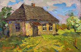 Painting, Lonely hut, Oksana Ivanyuk