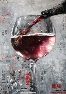 Painting, Red Wine, Abashidze Marusya