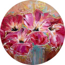 Painting, L'éclat des azalées… (Jardin secret), Olivier Messas