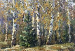 Gemälde, Birch Grove, Boris Serdyuk