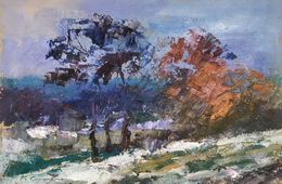Gemälde, Winter blue, Boris Serdyuk