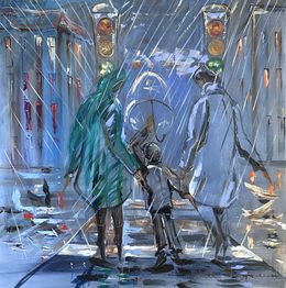 Gemälde, The Crosswalk, Kirill Postovit