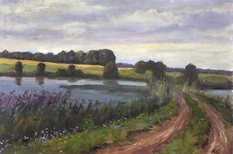 Painting, The road over the river, Boris Serdyuk