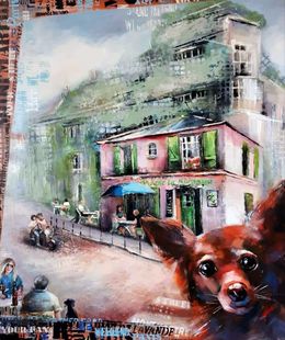 Painting, Pink House, Abashidze Marusya