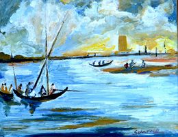 Painting, Seascape-1, Anand Manchiraju