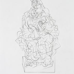Dessin, Mother with child / Ubermensch IV/, Alexander Valchev
