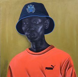 Gemälde, Playboy - 21st Century, Contemporary, Figurative Portrait, Modern, Men, Fashion, Alawaye Tope