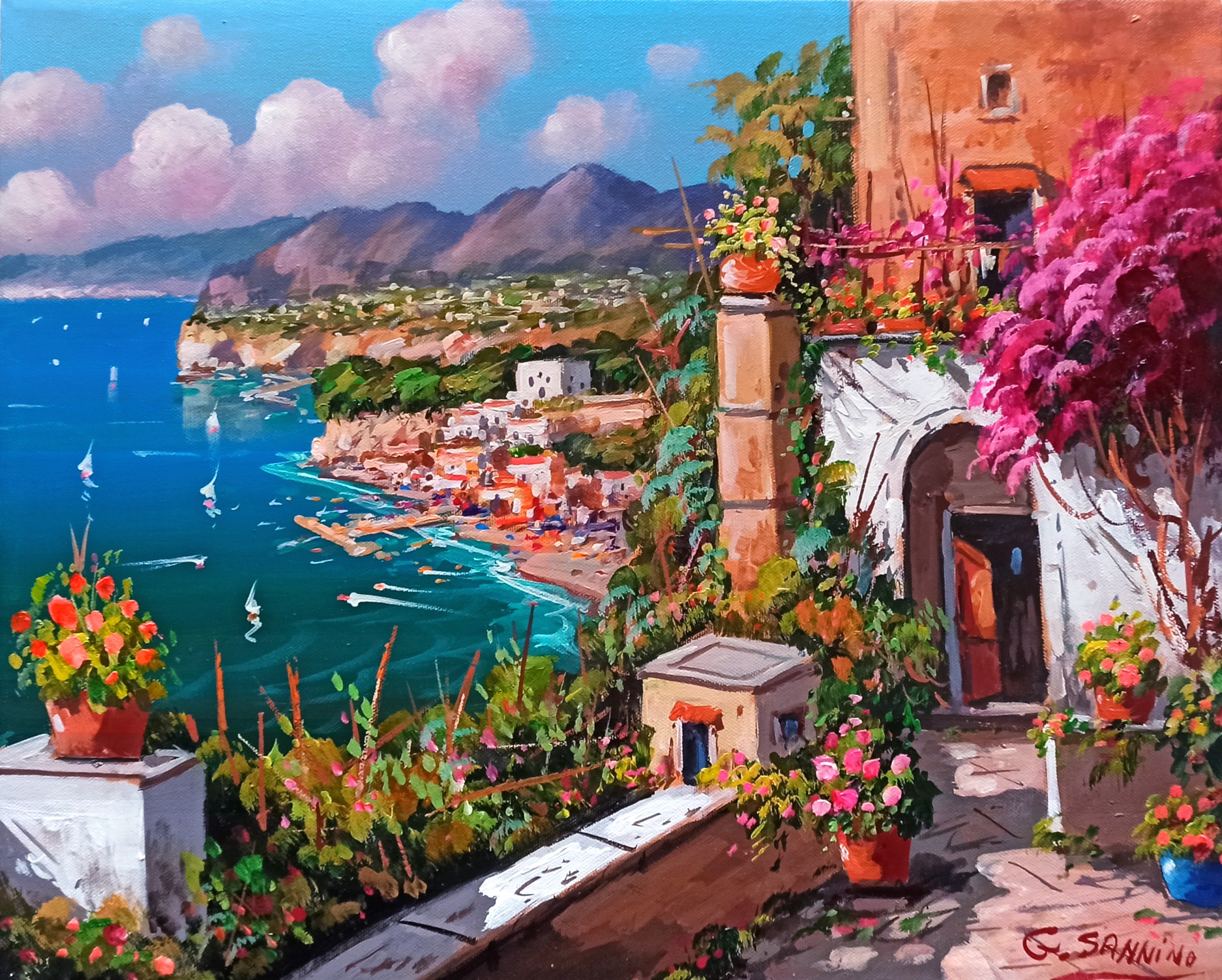 Gio Sannino, Flowery house on the coast - Sorrento (Italy) Gio Sannino, Flowery house on the coast - Sorrento (Italy)