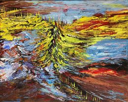 Painting, Dragon tail, Lusie Schellenberg