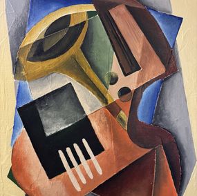 Painting, Trompette et contrebasse, Maud Merouze