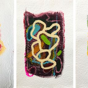 Painting, Gen #1, #5 and #4, Triptych, Alec Franco