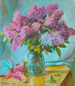 Painting, Lilac still life, Mishurovsky Victor