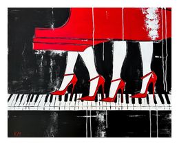 Édition, Red High Heels Symphony (Giclée Print), Kristina Mallen