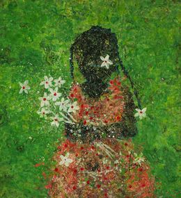 Gemälde, Portrait 3, Ahlassane Konte