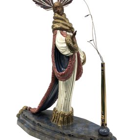 Sculpture, Ermine Brocade (bronze sculpture), Erte Tirtoff