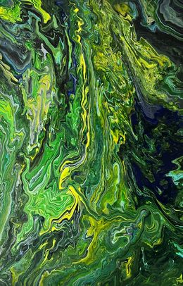 Painting, Green Island, Monica Tangen