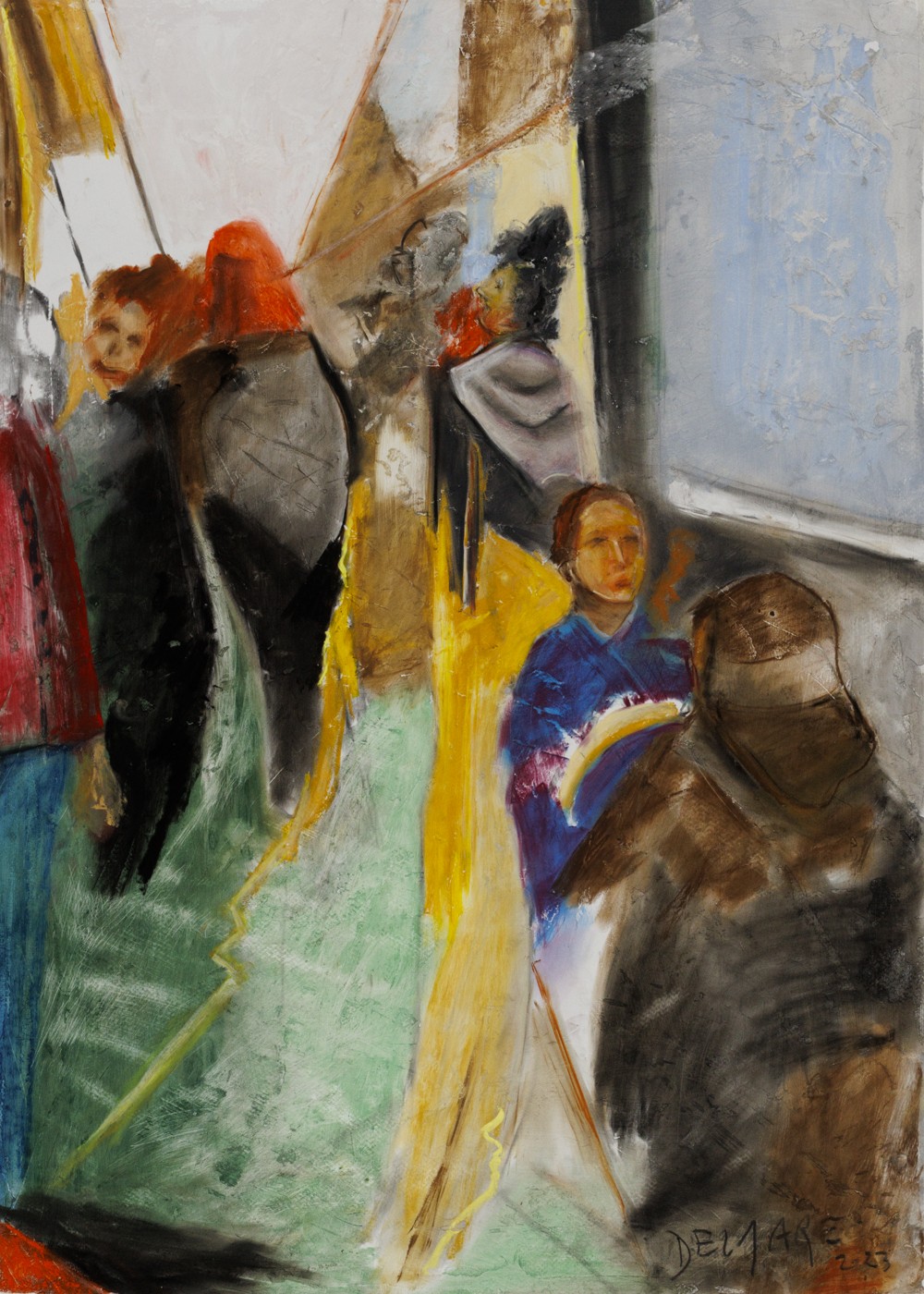Eric Delmare, Solitudes dans le métro série Paris Urbain Eric Delmare, Solitudes dans le métro série Paris Urbain