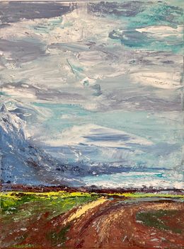 Gemälde, Looking into the distance, Lusie Schellenberg