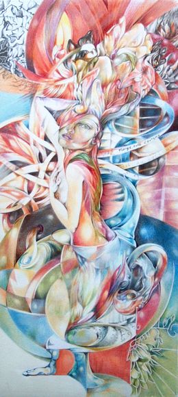 Dessin, À fleur de thé, Maryse-Anne Couteau