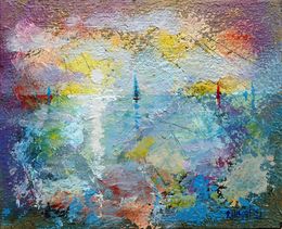 Peinture, Sea. miniature oil painting, Rakhmet Redzhepov (Ramzi)