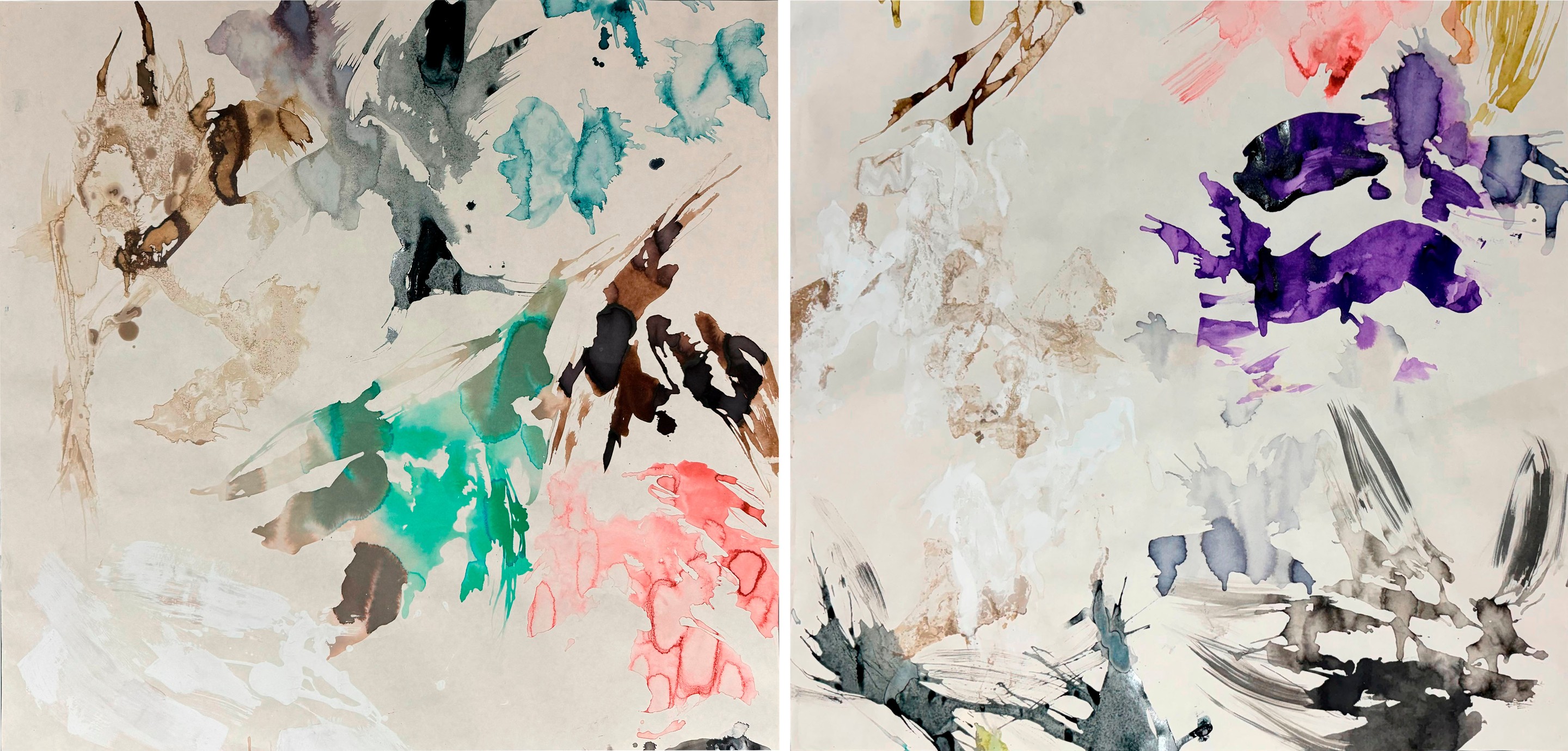 Rosario Briones, Liquid Life N4 and N2, Diptych Rosario Briones, Liquid Life N4 and N2, Diptych