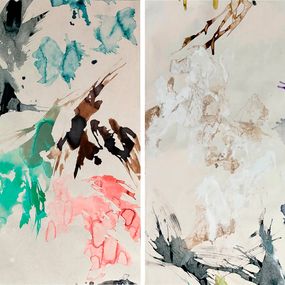 Gemälde, Liquid Life N4 and N2, Diptych, Rosario Briones