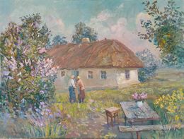 Painting, On the land of the ancestors, Mishurovsky Victor
