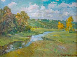 Painting, Autumn on the levada, Mishurovsky Victor