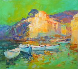 Painting, Magical Amalfi Coast, Serhii Cherniakovskyi
