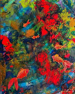 Gemälde, Golden fishes, Ayuna Kanatkalieva