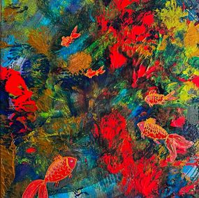 Gemälde, Golden fishes, Ayuna Kanatkalieva