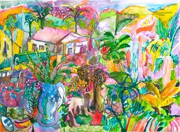 Painting, Oasis paradisiaque, Isabelle Marie