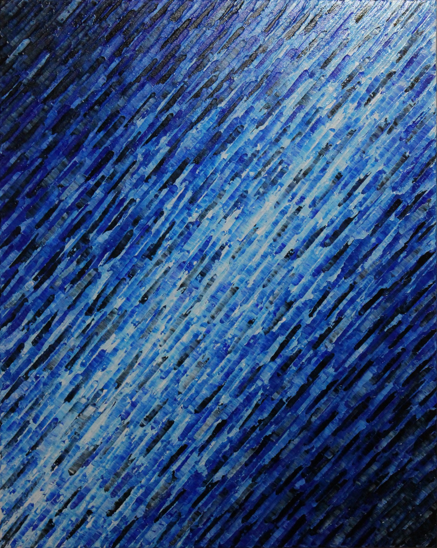 Jonathan Pradillon, Grande texture couteau bleue Jonathan Pradillon, Grande texture couteau bleue
