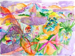 Painting, Oasis, Isabelle Marie