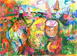 Painting, Bord de mer, Isabelle Marie
