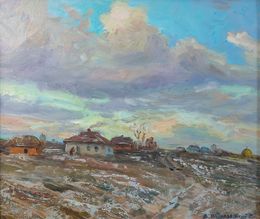 Painting, Early winter morning, Mishurovsky Victor