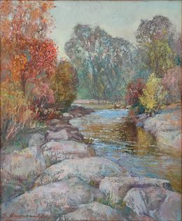 Painting, On the river, Mishurovsky Victor