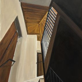 Gemälde, L'escalier du château, Marie France Garrigues