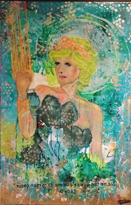 Gemälde, Wonder Princess Lady Di Reine Queen Diana England Pop art, Adélaïde Leferme