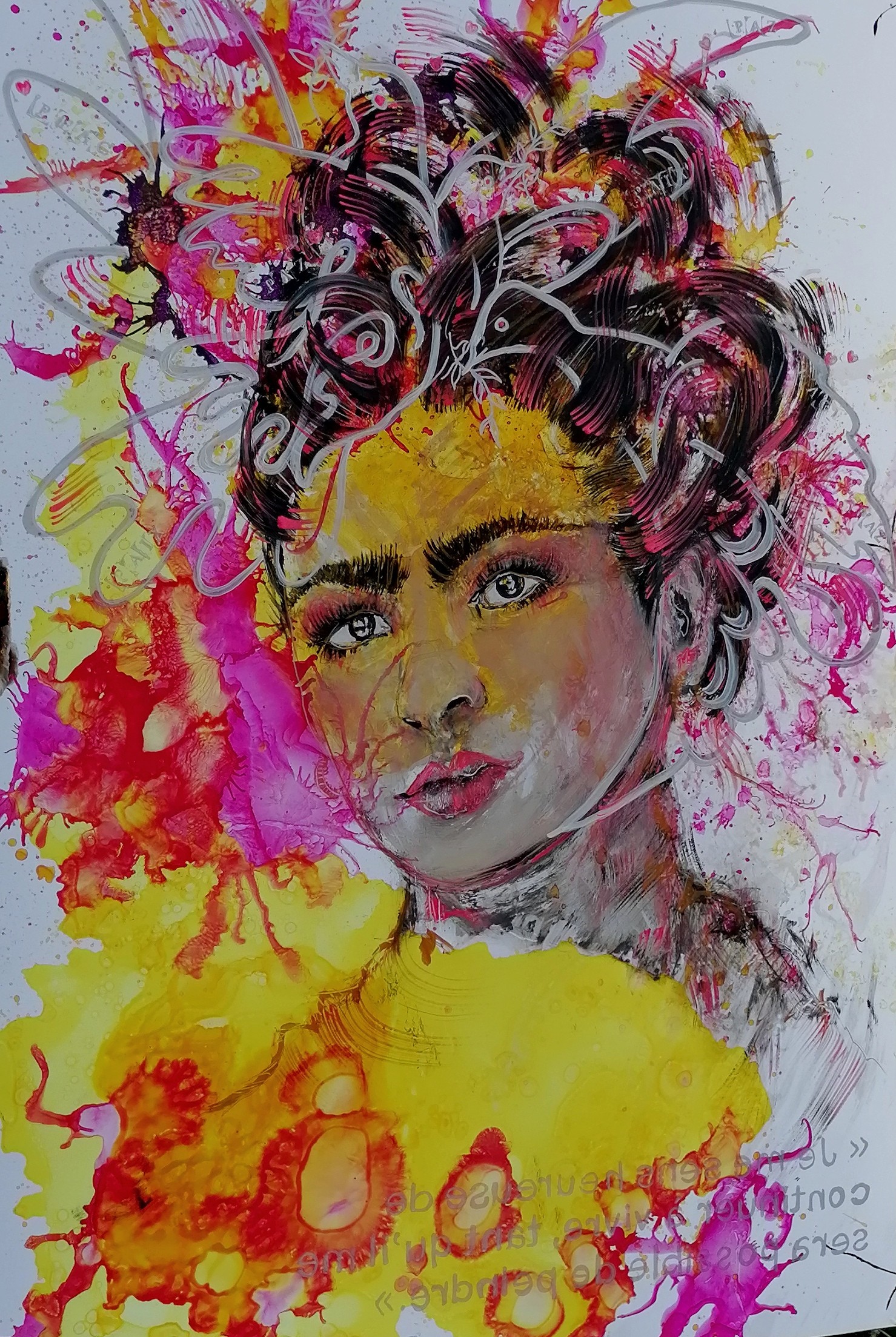 Adélaïde Leferme, Colombe paix Frida Kahlo Miroir pop art libre Adélaïde Leferme, Colombe paix Frida Kahlo Miroir pop art libre