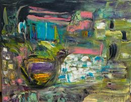 Peinture, The Hamlet (Le Hameau), Frédérique Cantais