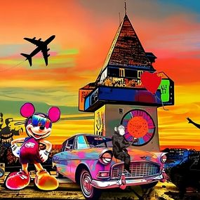 Gemälde, Home Town, Miss Mouse