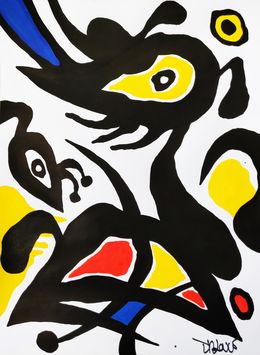 Painting, Free flow (tribute to Mirò), Dr. Love