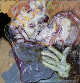Gemälde, Le baiser, Adélaïde Leferme